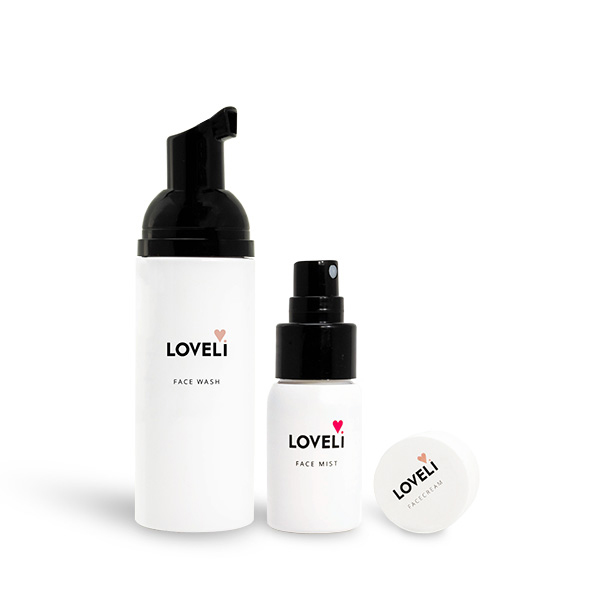 Loveli - Travel size set - Normale & Vochtarme huid